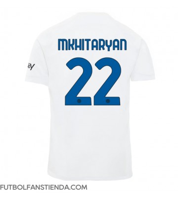 Inter Milan Henrikh Mkhitaryan #22 Segunda Equipación 2023-24 Manga Corta